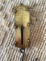 John Chatillon & Son NY Brass Hanging Scale