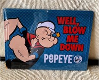 Popeye Metal Sign