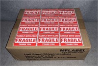 FRAGILE LABELS-UNOPENED BOX