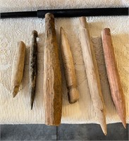 (6) Wooden Pegs