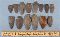 (14) Native American Indian Arrowhead Points