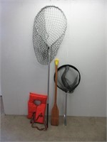 Fishing Nets, Life Jacket, Oar