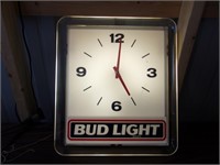 Bud Light Acrylic Lighted Clock