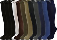 10 Pair Graduated Compression Socks for Men and