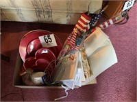 Box of Flags & Misc. (LR)