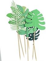 Tropical Palm Leaves Cake Topper for Tropical