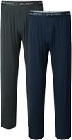 DAVID ARCHY Men's Bamboo Long Pants Loungewear