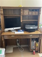 Oak Computer Desk Only, Contents NOT Included