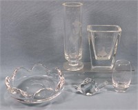 5pc. Crystal incl. Orrefors