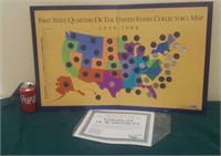 First State Quarter Collector Map