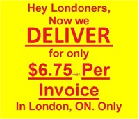 ONLY $6.75 FOR DELEIVERYINVOICE IN LONDON ON ONLY