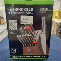 Henckels 14 pc Graphite Forged Self Sharpening