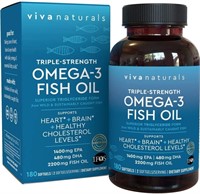 Sealed- Viva Naturals Triple-Strength Omega-3
