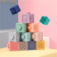 NEW- Tumama 12pcs Baby Toy Soft Building Blocks