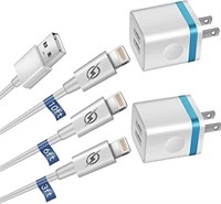 (Sealed) ARCCRA 4pk iPhone Chargers and blocks