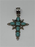 STERLING SILVER CROSS PENDANT