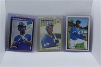 (3) 1989 Ken Griffey, Jr. Rookie Cards