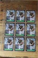 Sheet of 1987 Donruss Jose Canseco Cards &
