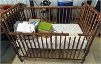BABY CRIB, COMPLETE, AND WITH OTHER