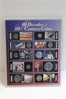 10 Decades of 20th Century Coins Set