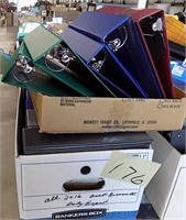 BOX LOT OF NOTEBOOK PAGE BINDERS