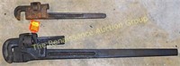 Vintage Trimont 36" & 18" Pipe Wrenches