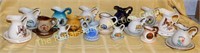 16 Miniature Souvenir Bowl & Pictcher Sets