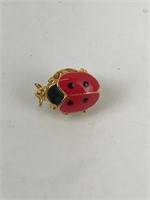 Tiny ladybug pin