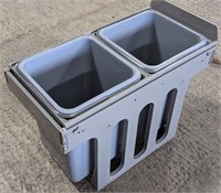 (BC) 2 compartment pull out recycling bin