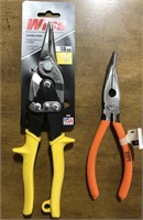 (BC) new Wiss 18 ga aviation snips and MT snips