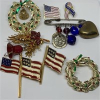 LOT OF BROOCHES / PINS