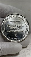 .999 1 oz Silver Round, US Assay Office