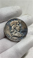 1954 D   Silver Franklin 1/2 Dollar