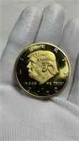 24k Gold Plated 2020 Trump Token