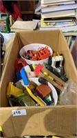 Box of Fisher Price Toys