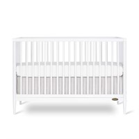 4-in-1 Modern Island Crib with Rounded Spindles