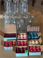 Canning Jars and New Candles