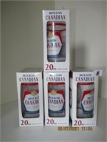 4 20oz Molson Canadian Beer Glases