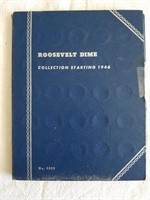Book With 45 Silver Roosevelt Dimes