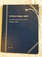 Lincoln Penny Book With 74 Pennies Has 1909 VDB