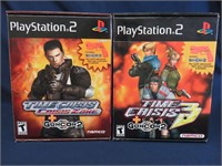 Playstation 2 Time Crisis Boxs and 2 Guncon