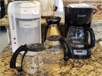 651- Coffee Pot, Extra Pots And Iced Tea Maker