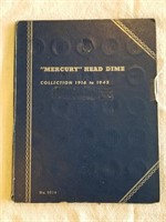 Mercury DIme Book Full Set Includes 1916-D