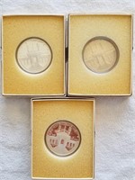 3 1984 Olympic Silver Dollars
