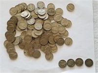 122 Jefferson Nickels (4 Silver) 1960's & Below