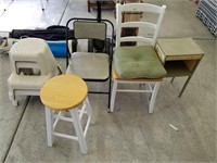 651- Lot Of 6 Various Chairs And More