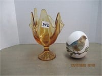 8 " Glass Bowl and Egg