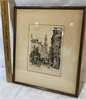 Framed Print St Mary le Strand London by A.