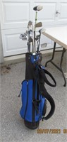 Golf Bag with assorted Golf Clubs