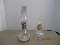 2 9" Oil Lamps
